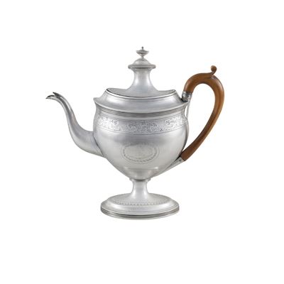 George Brasier, Caffettiera in argento, Londra, Giorgio III (1802)