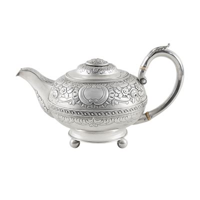 Teiera in argento, Londra, periodo di Giorgio III (1816)