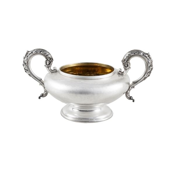 Silver and vermeil sugar bowl