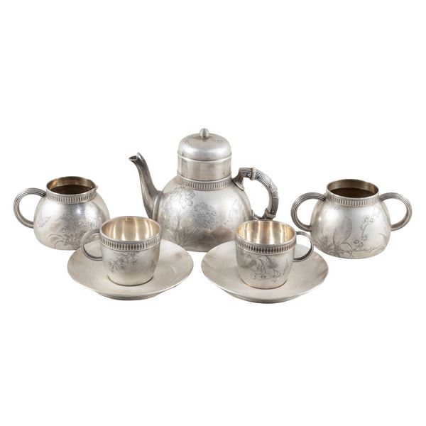 Gorham, silver and vermeil coffee service (7)
