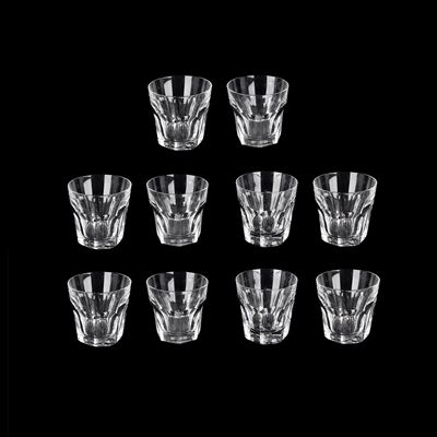 Baccarat, Set di 10 bicchieri modello “Tumbler Harcourt 1841”