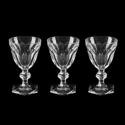 Baccarat, Set di 24 bicchieri a calice modello "Harcourt 1841" in cristallo molato