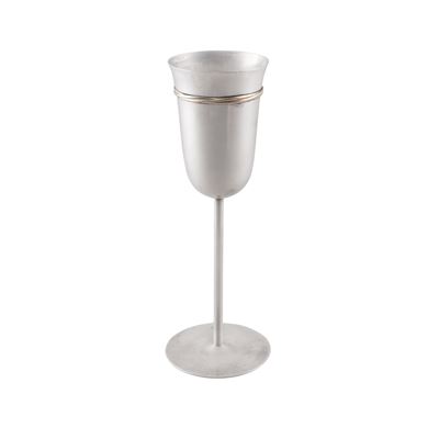 Cartier, calice da champagne in argento “Trinity”, Francia, XX Sec.