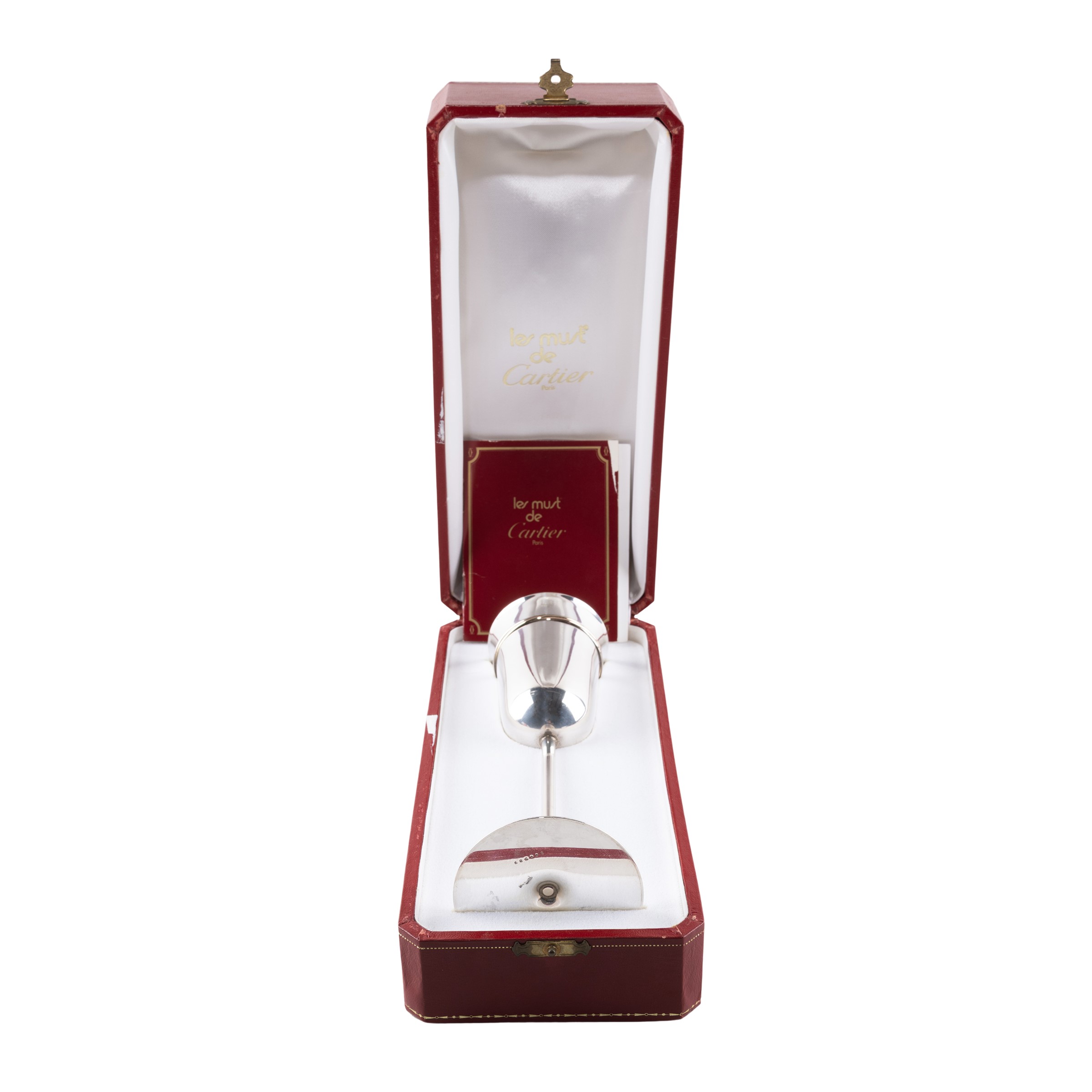 Cartier, calice da champagne in argento “Trinity”, Francia, XX Sec.