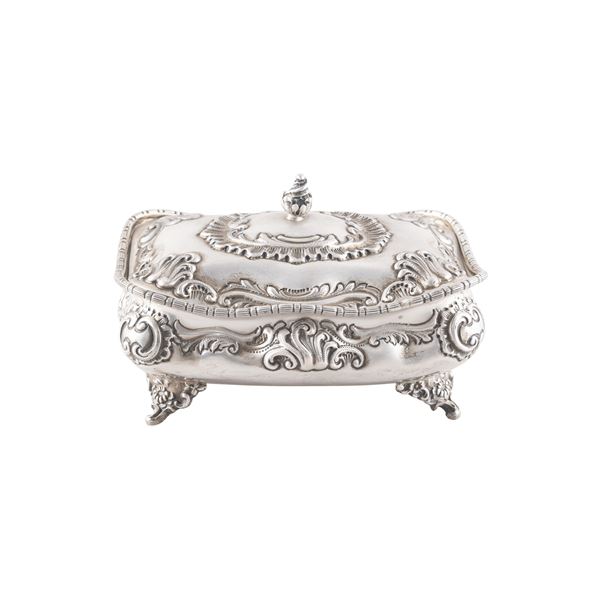 Silver and vermeil casket