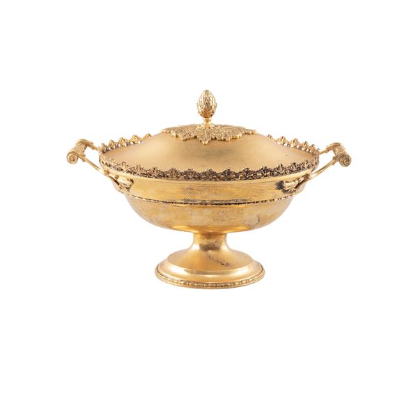 Small vermeil soup tureen