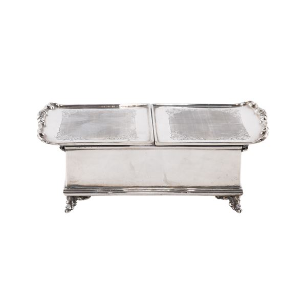 Silver card holder box