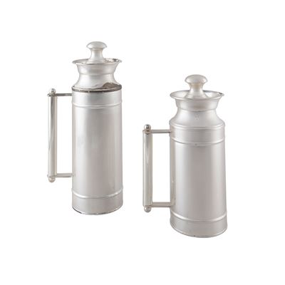 Coppia di Caraffe Termiche in Metallo Argentato