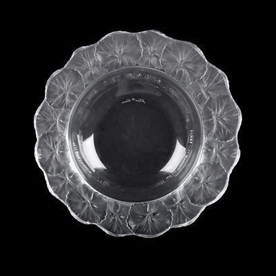 Lalique, Centrotavola in Vetro e Cristallo Trasparente