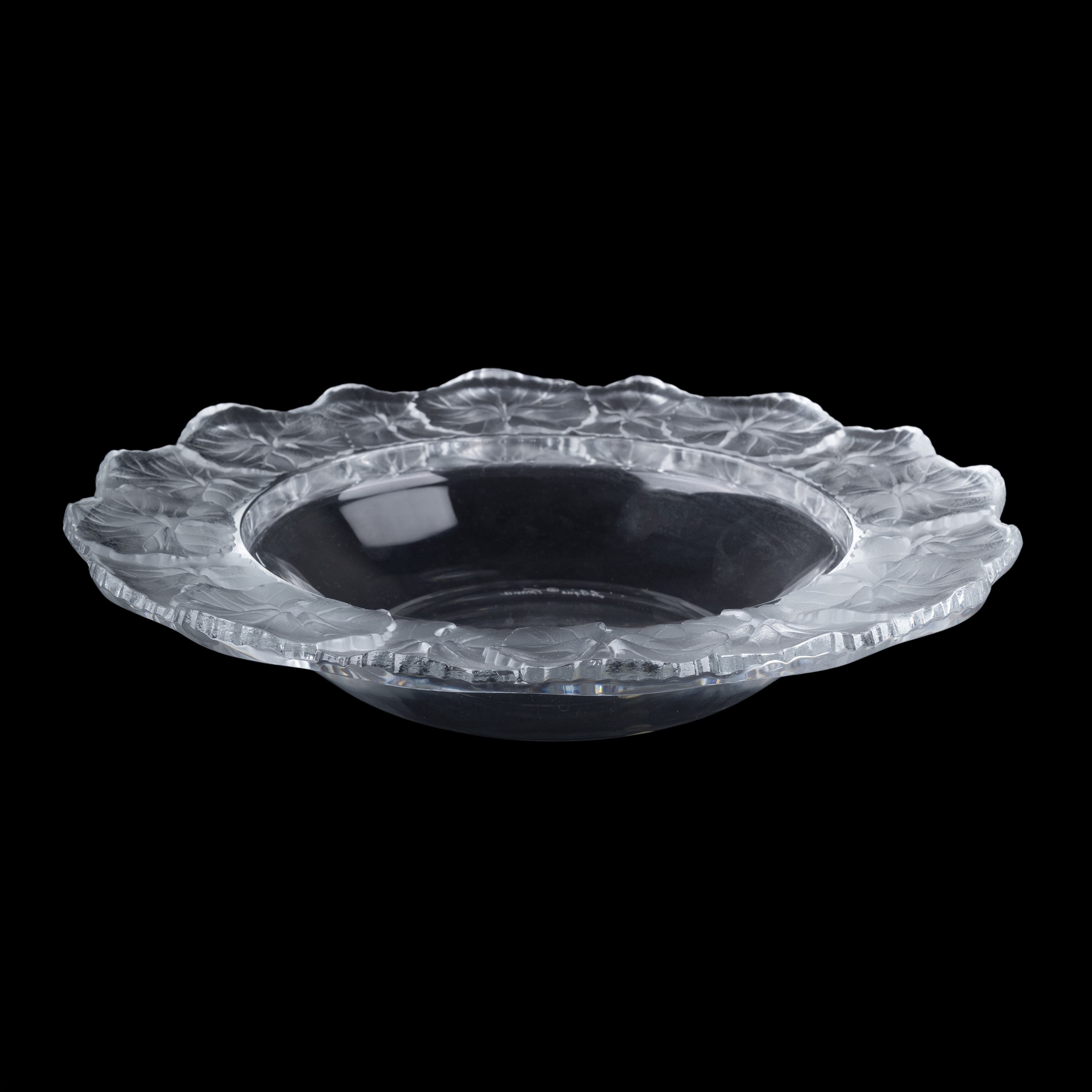 Lalique, Centrotavola in Vetro e Cristallo Trasparente