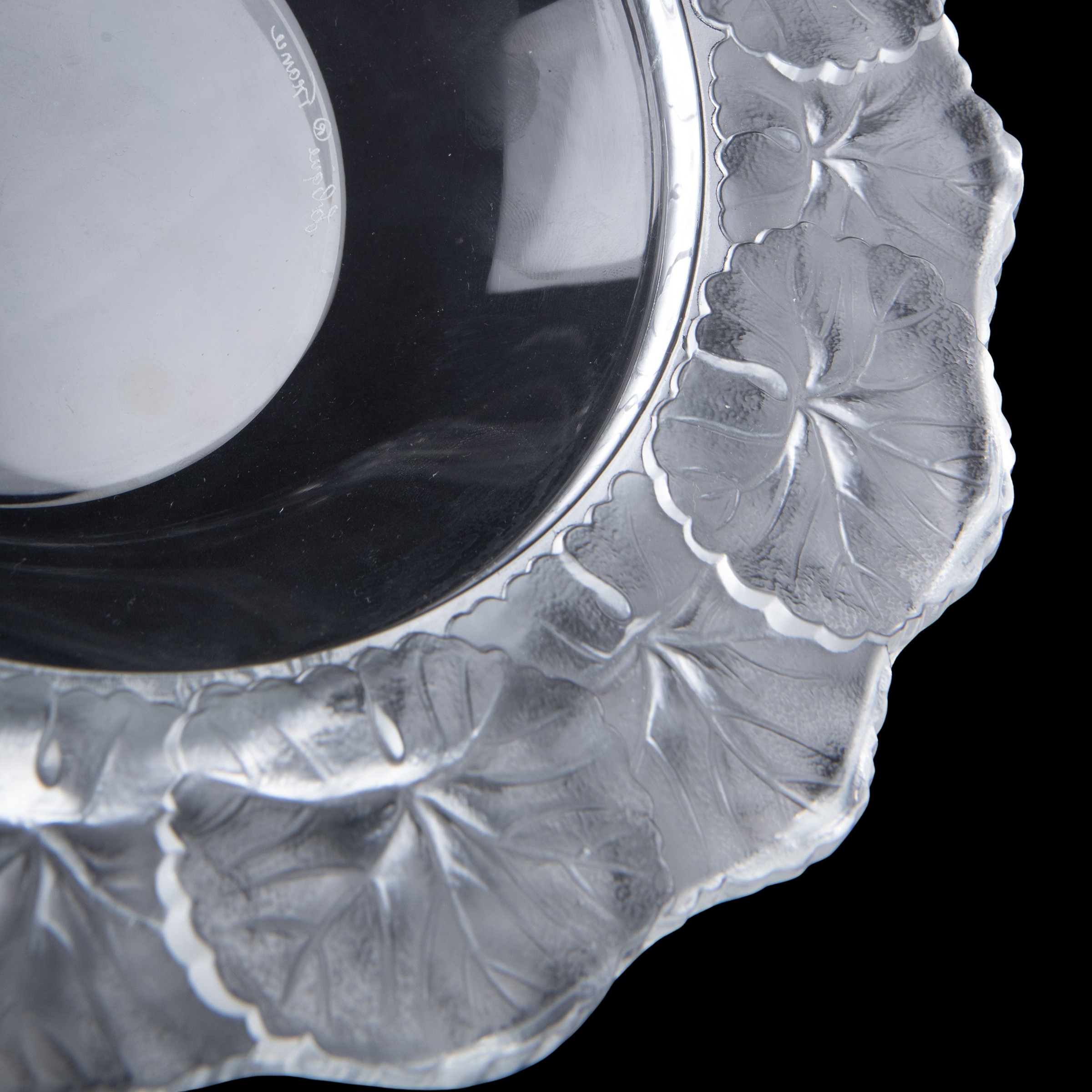 Lalique, Centrotavola in Vetro e Cristallo Trasparente
