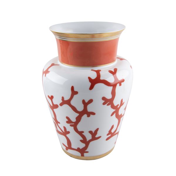 Alberto Pinto, prod. Raynaud Limoges, porcelain vase