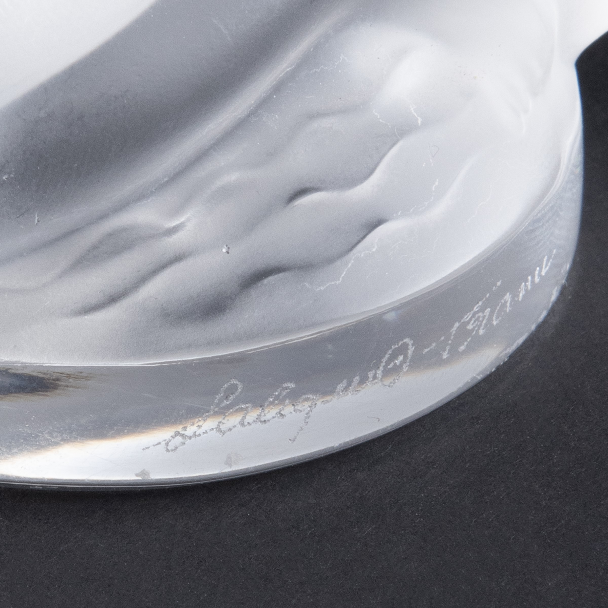 Lalique, Scultura in Vetro e Cristallo Trasparente