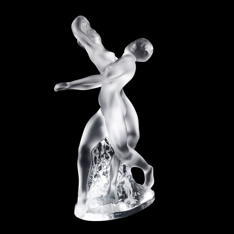 Lalique, Scultura in Vetro e Cristallo Trasparente