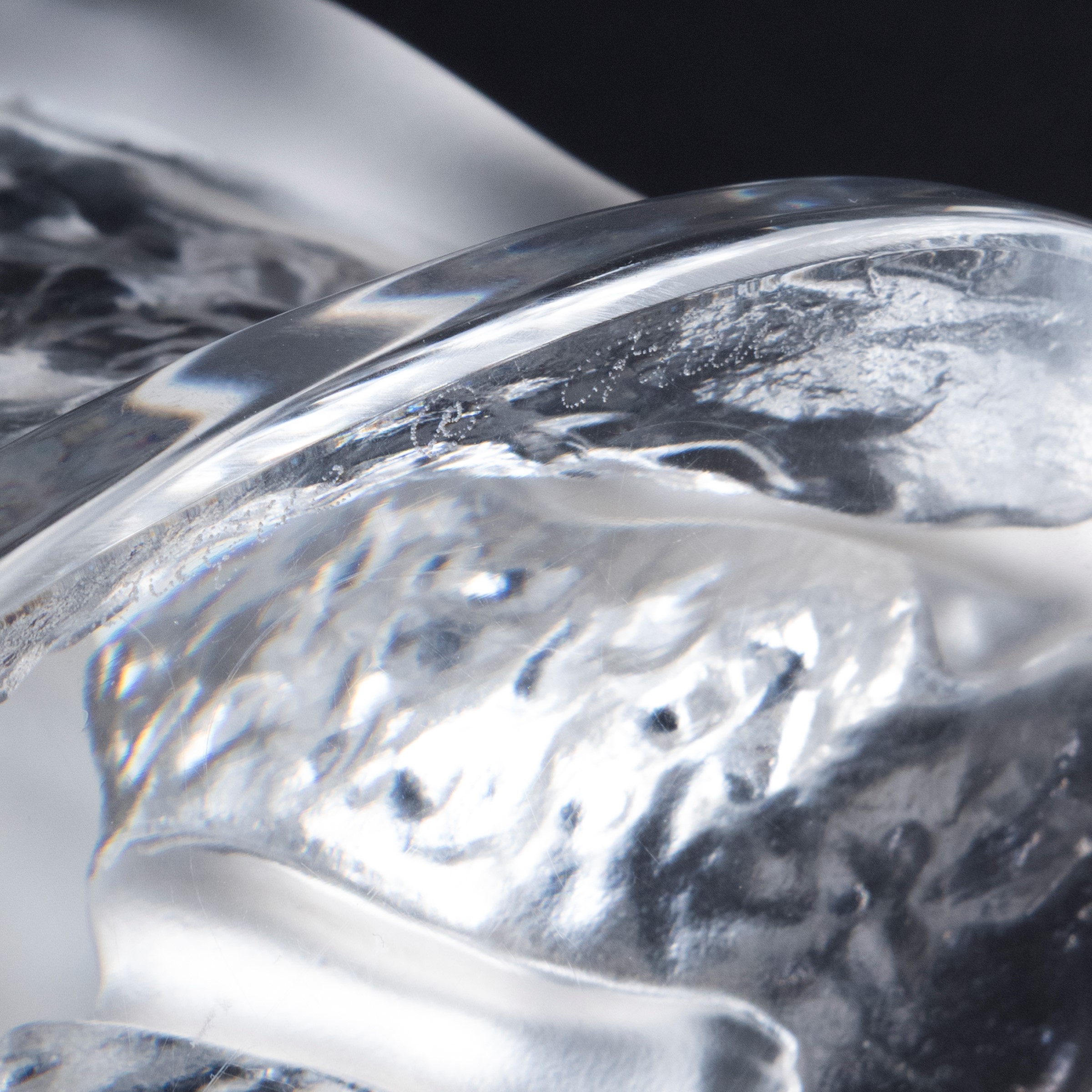 Lalique, Scultura in Vetro e Cristallo Trasparente