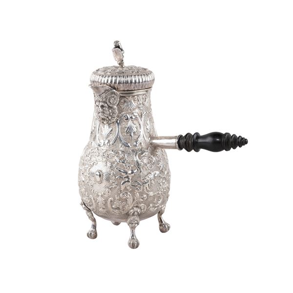 Silver chocolate pot