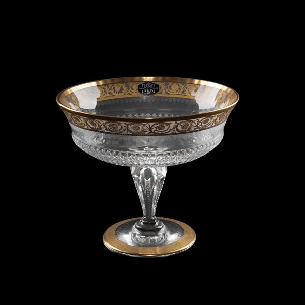 Saint Louis, stand in transparent and golden crystal