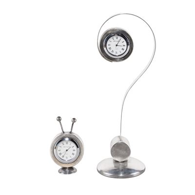 Cleto Munari, Coppia di orologi sveglia da tavolo