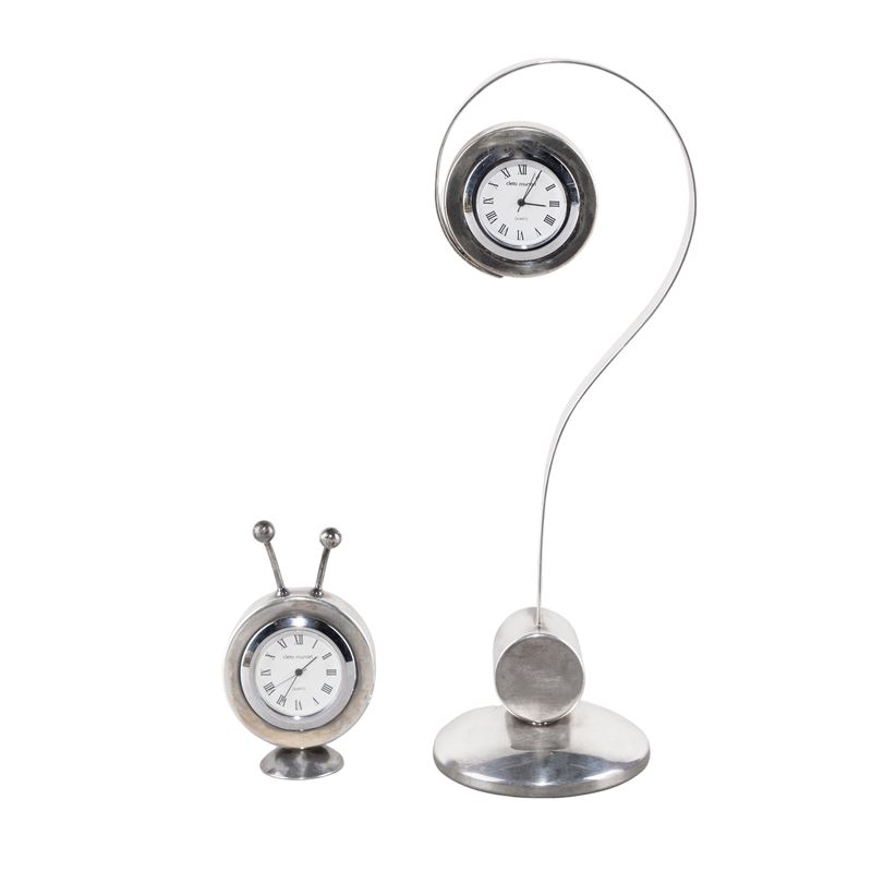 Cleto Munari, Coppia di orologi sveglia da tavolo