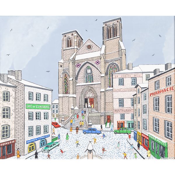 André Demonchy - "L'Abbaye Saint-Robert, La Chaise Dieu, L'Auvergne"