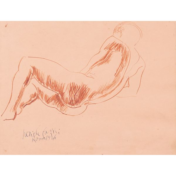 Pericle Fazzini - "Nudo sdraiato"