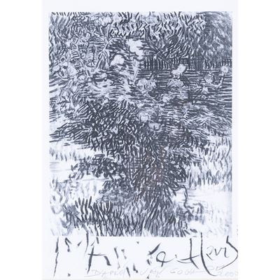 D’après Van Gogh (carboncino su stampa al computer)