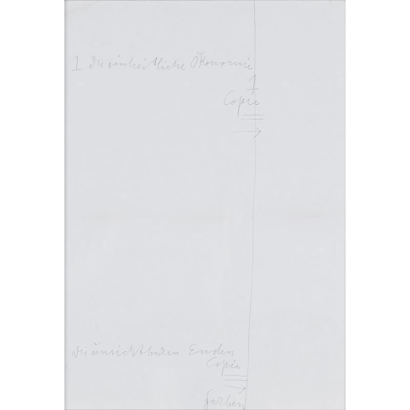 Joseph Beuys - Senza titolo, stampa su carta (ed. 127/200), 1974