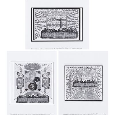 Kabbalah Vision – Elaborazioni digitali su carta (Leonardo's Last Supper), 1998