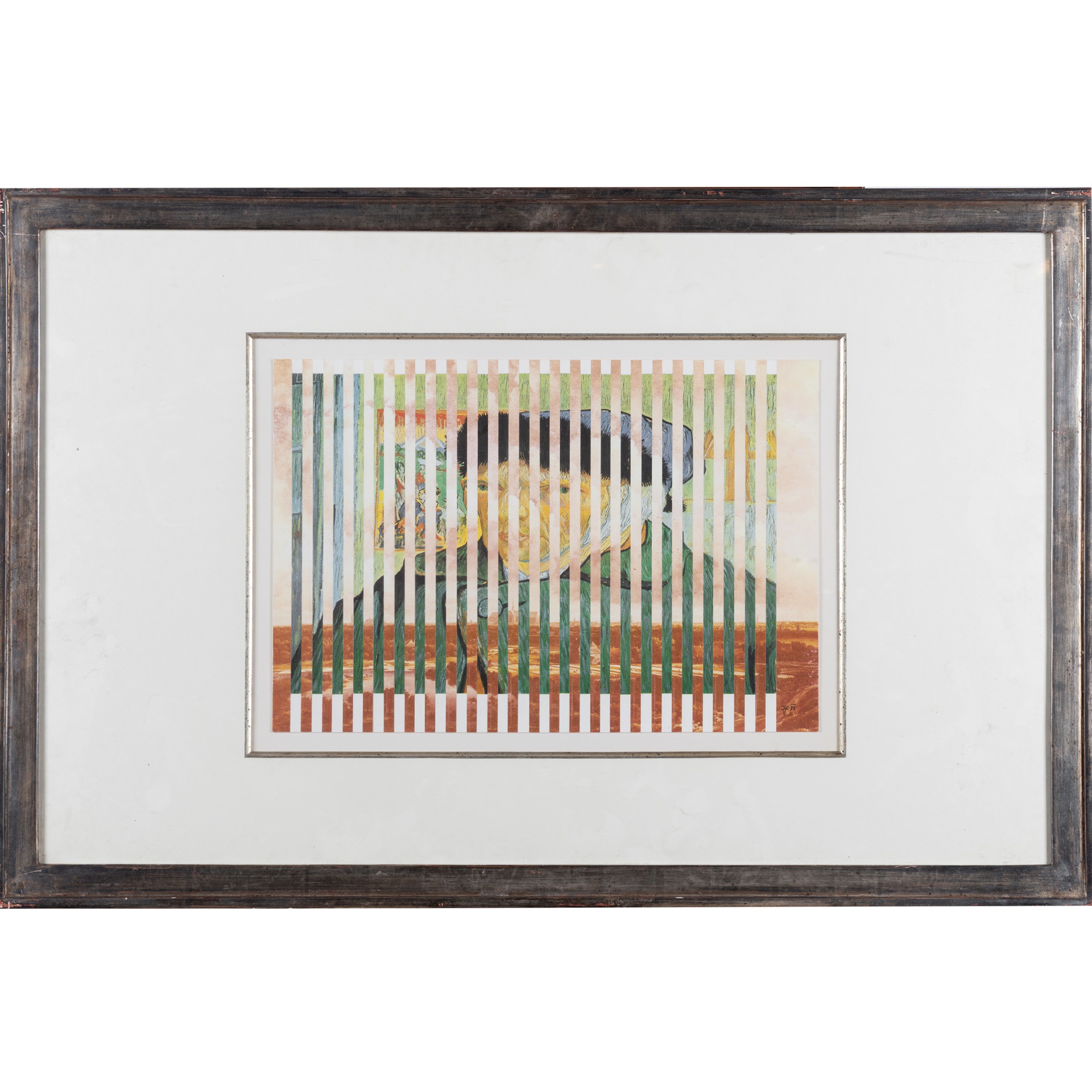 Jiri Kolar - Ricordi offuscati, collage su cartone (1989)