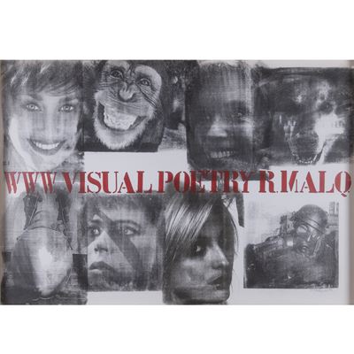 Visualpoetry (decollage) su carta