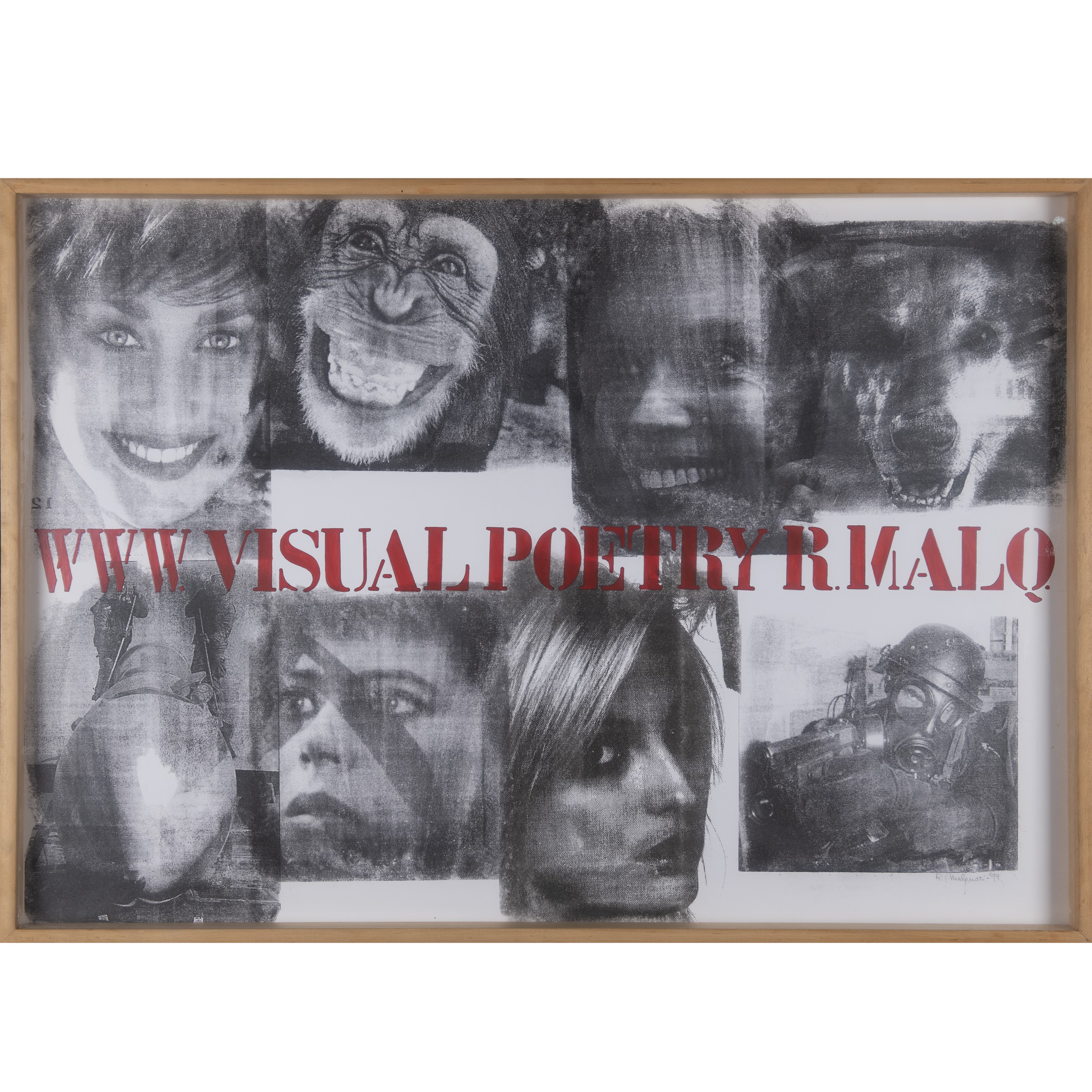 Roberto Malquori - Visualpoetry (decollage) su carta
