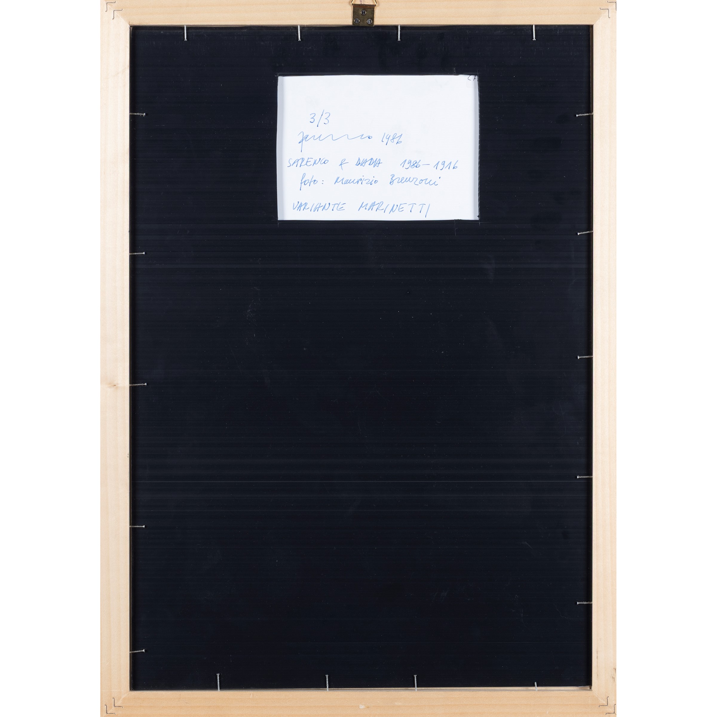Sarenco - Variante Marinetti (fotografia a colori, 1986)