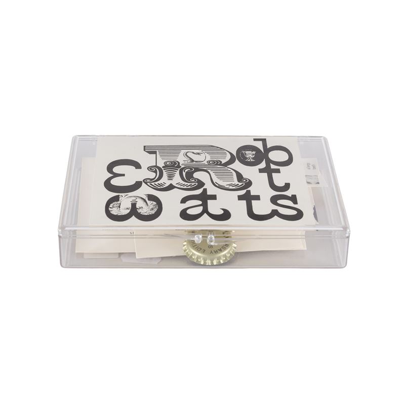 Robert Watts - 20th Anniversary Fluxus Edition (scatola con cartoncini e tappo di bottiglia Fluxu...