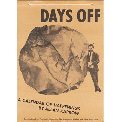 Days off – A Calendar of happenings, stampa su carta, 1970