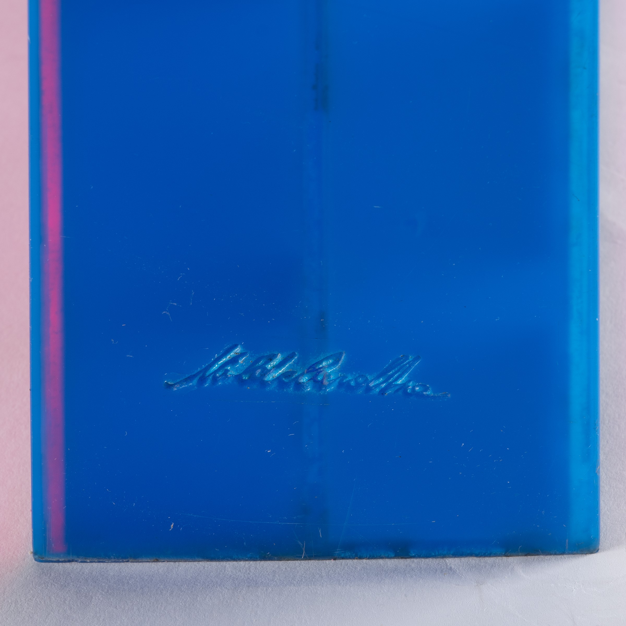 Leonilde Carabba - Scatola serigrafata in plexiglass (1968)
