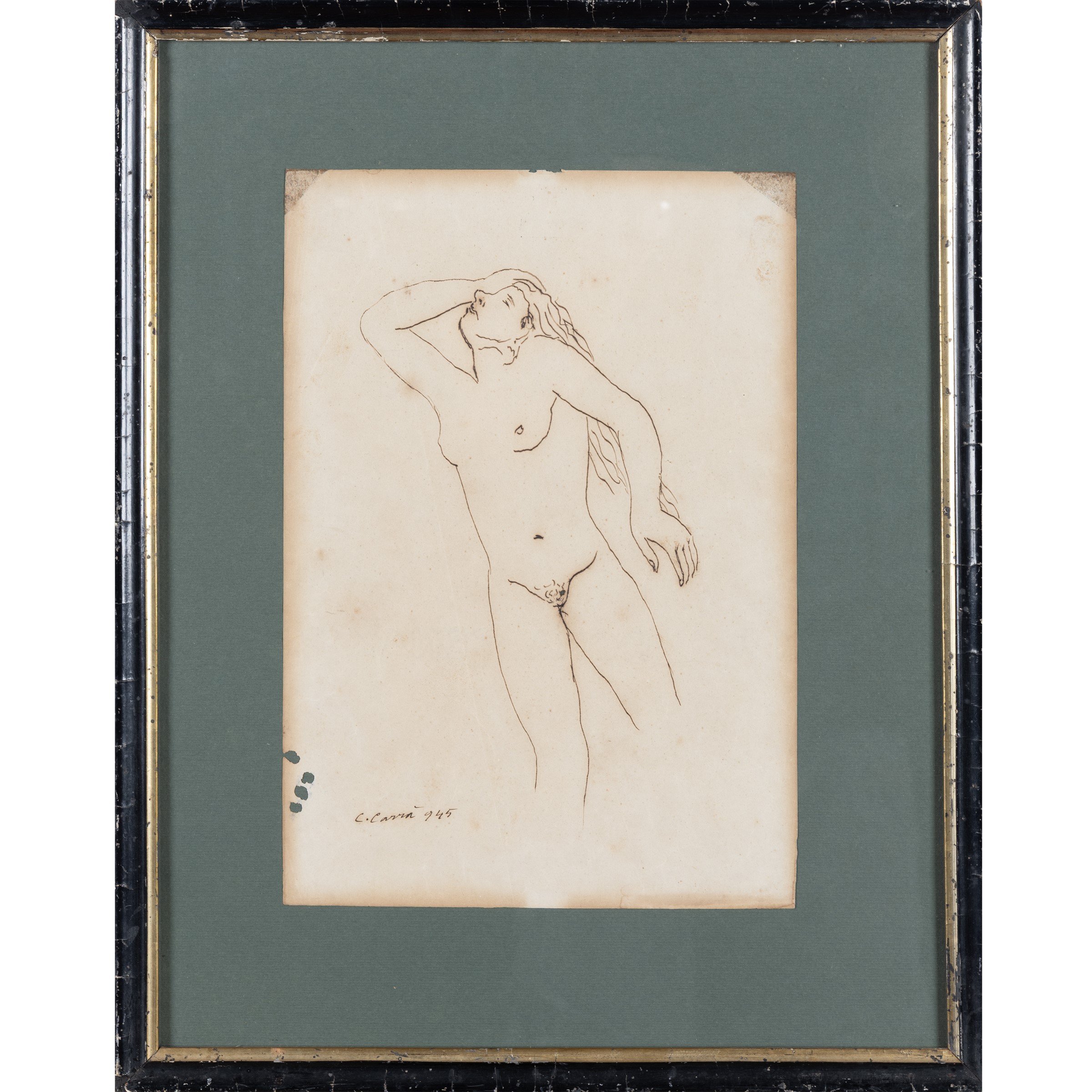 Carlo Carrà - "nudo Femminile"