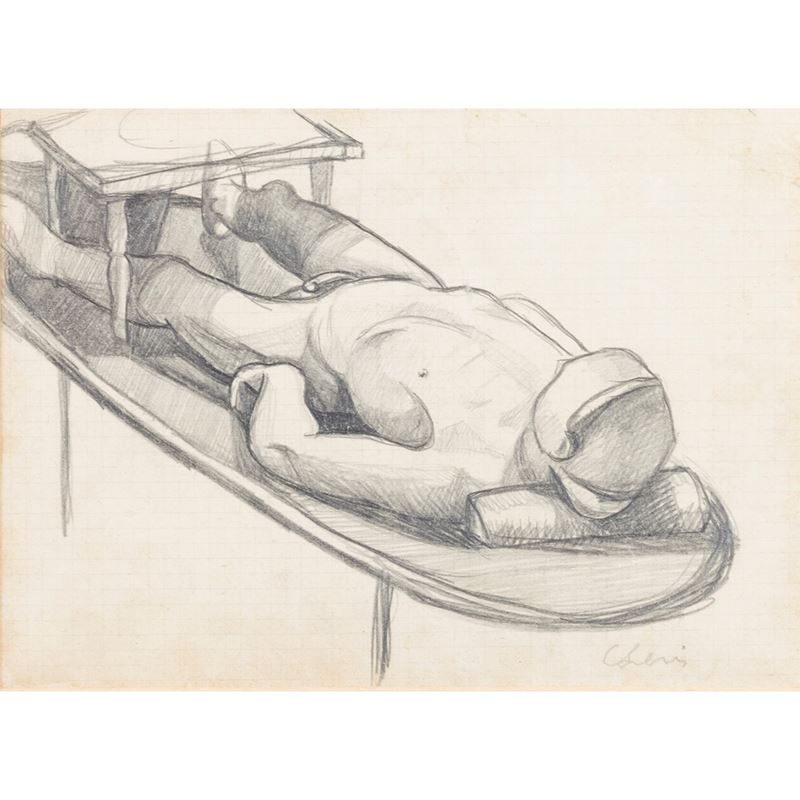 Carlo Levi - "uomo All'obitorio"