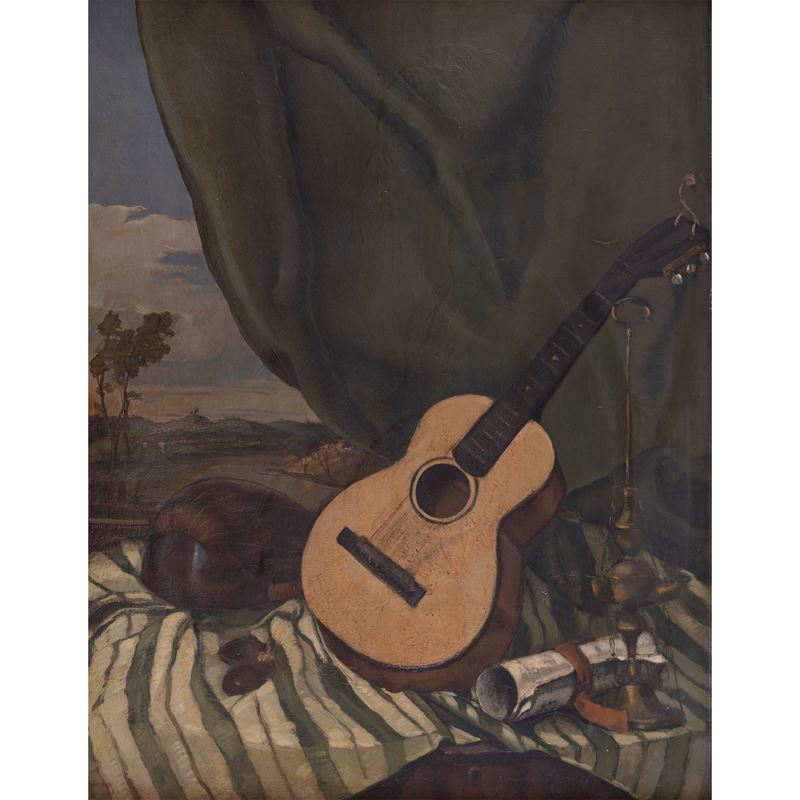 Luigi Surdi - "natura Morta con Strumenti Musicali"