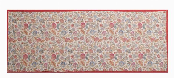 An embroidered carpet