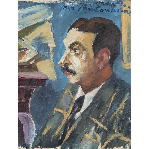 Luigi Montanarini : "Autoritratto"  (1946)  - Asta ARTE MODERNA E CONTEMPORANEA LIVE - Colasanti Casa d'Aste