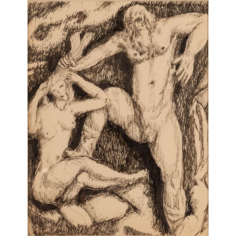 Guglielmo Janni - "donna Presa per i Capelli"