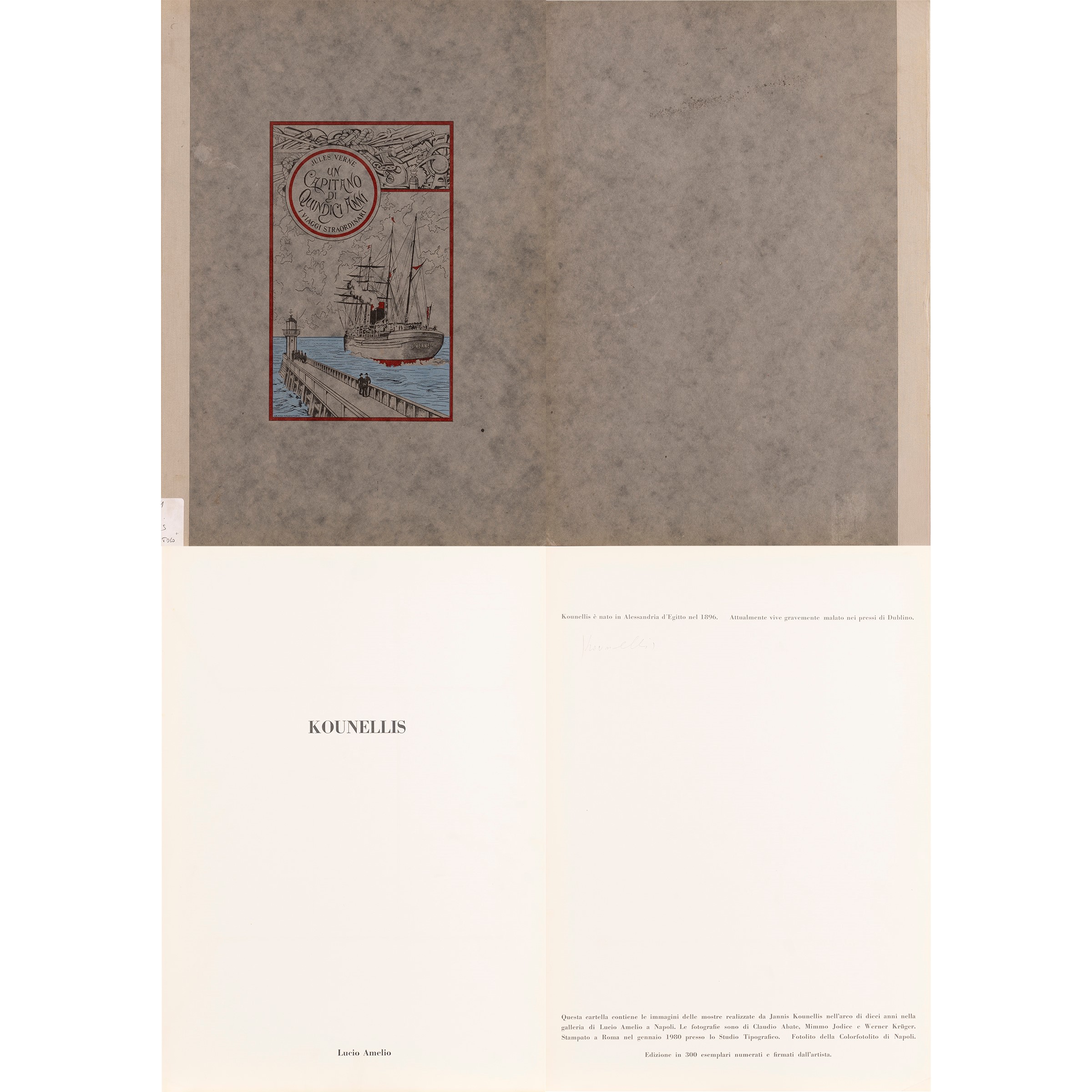Jannis Kounellis - "jules Verne. un Capitano di Quindici Anni. i Viaggi Straordinari"