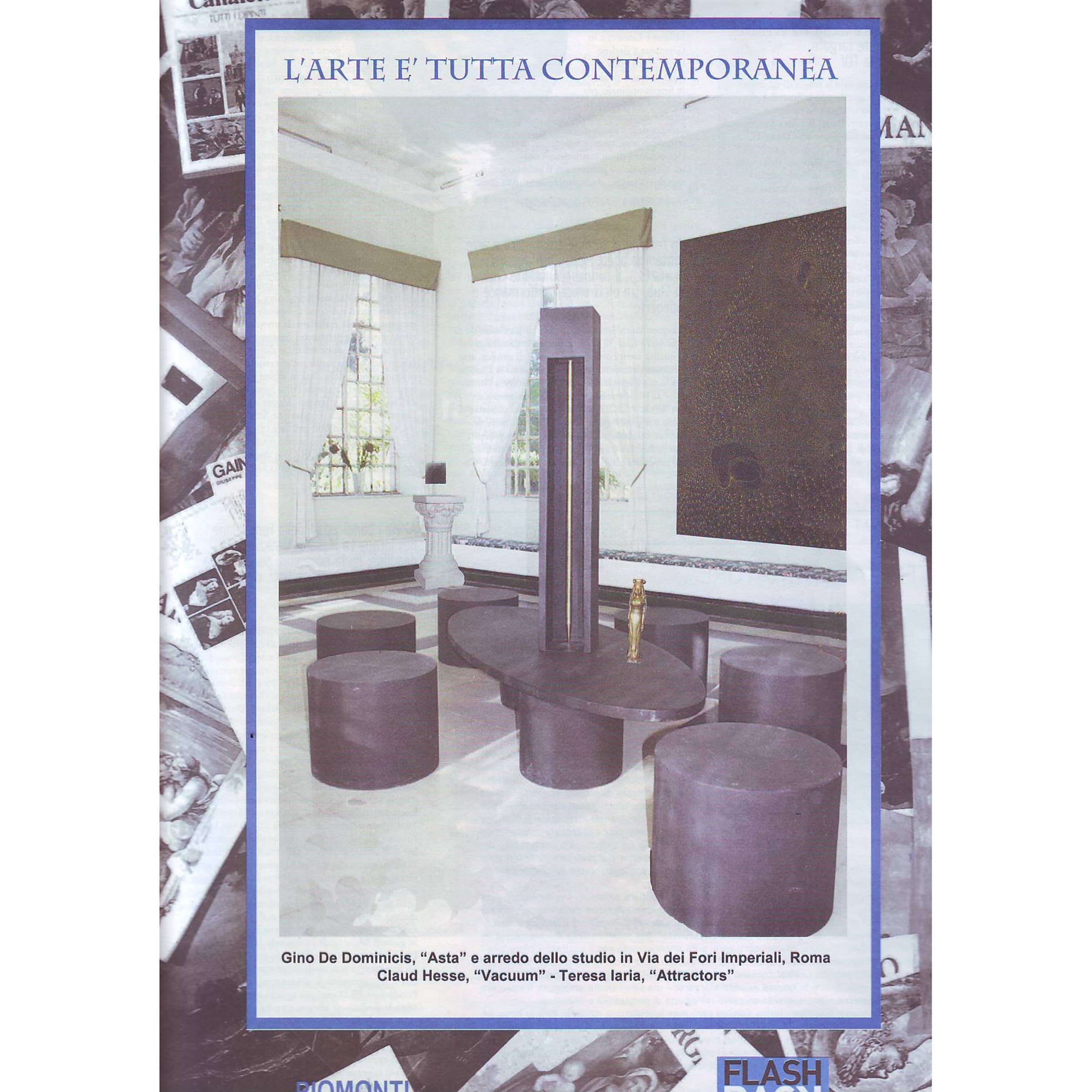 Gino De Dominicis, Salotto dello studio (anni ’80)