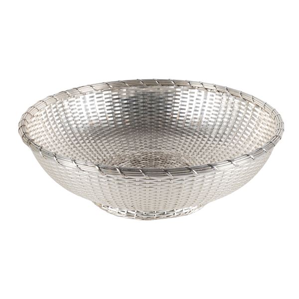 Christofle, silvered metal centerpiece