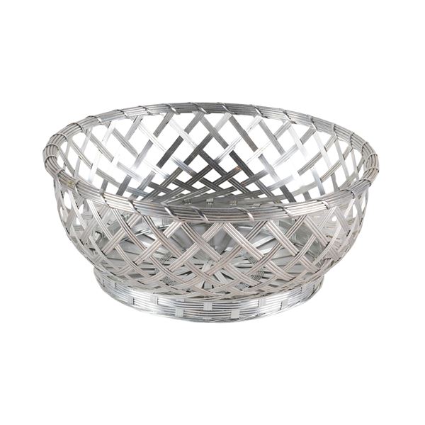 Christofle, silvered metal basket