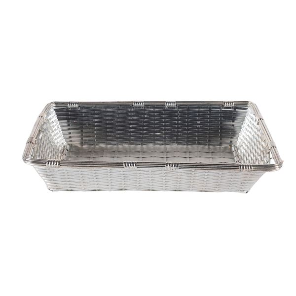 Christofle, silvered metal bread basket