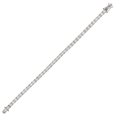 Bracciale Tennis in Oro Bianco 9kt e Diamanti