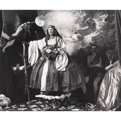 "john Herring, Person With Aids, Posed As Flora With Lover And Mother"