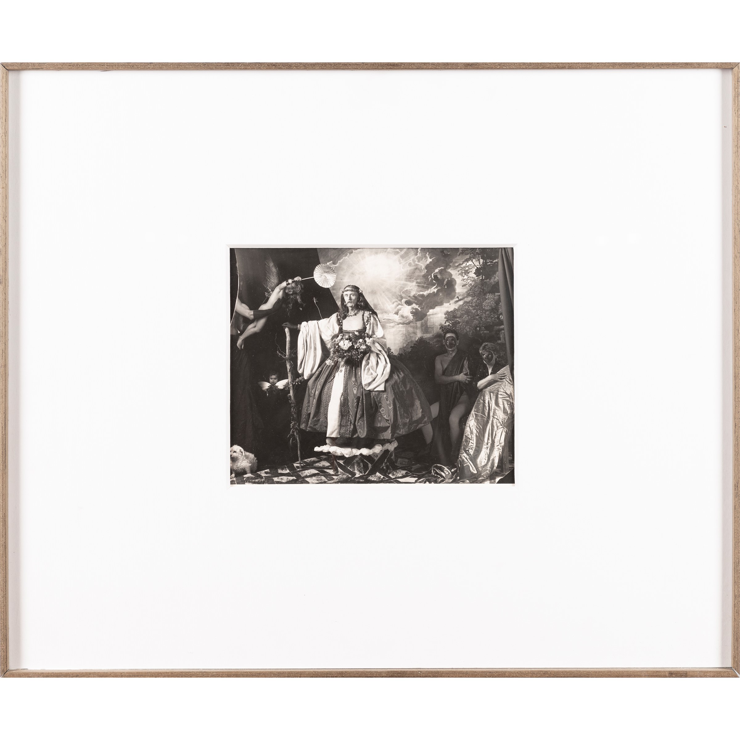 Joel Peter Witkin - "john Herring, Person With Aids, Posed As Flora With Lover And Mother"
