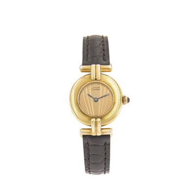 Must de Cartier Colisée, orologio da donna in argento 925 placcato oro